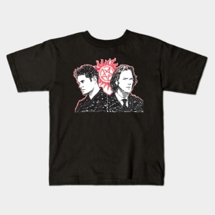 Sam and Dean graffiti fanart Kids T-Shirt